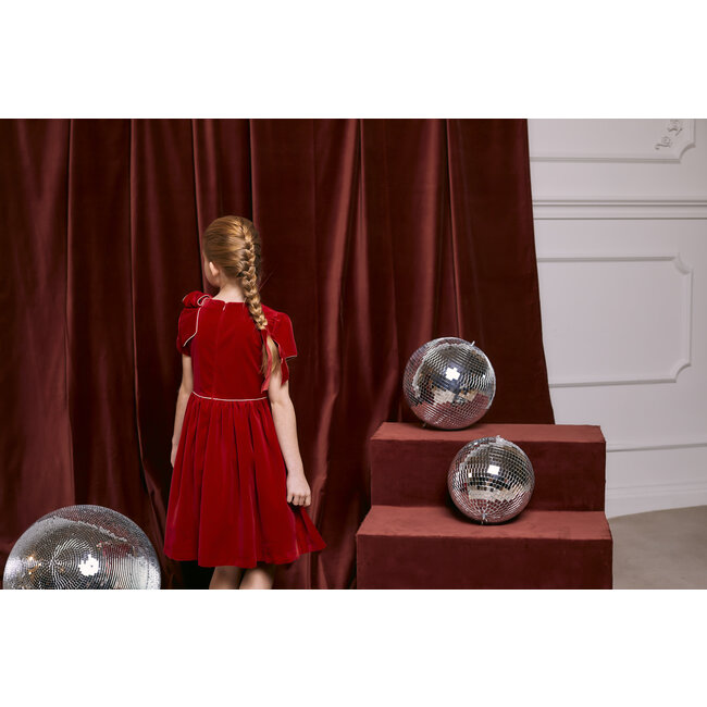 PATACHOU DRESS KIDS GIRL PARTY ROYAL - RED