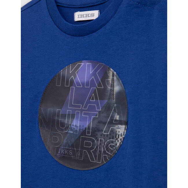IKKS Baby boy lenticular blue organic cotton T-shirt