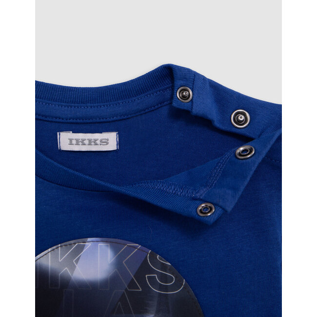 IKKS Baby boy lenticular blue organic cotton T-shirt