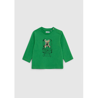 IKKS Green T-shirt organic cotton visual dog-metro baby boy