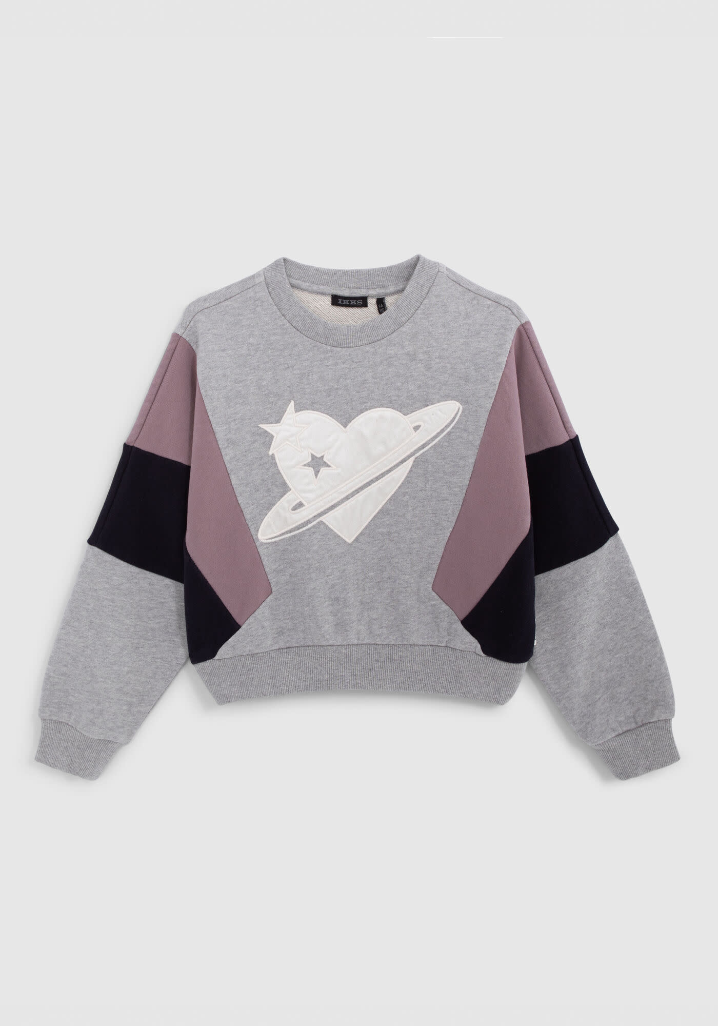 Grey heart sweatshirt hotsell