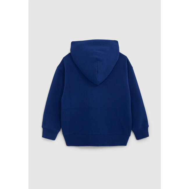 IKKS Boy's visual blue cosmic-disco lenticular sweatshirt