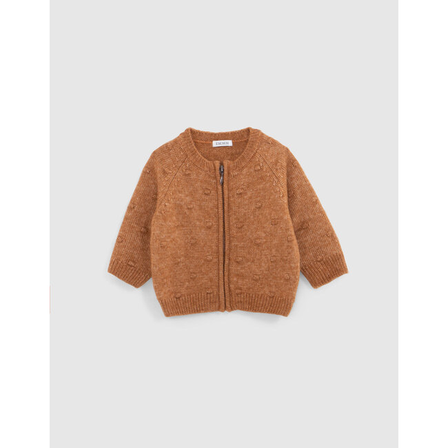 IKKS Fancy camel knit cardigan baby girl