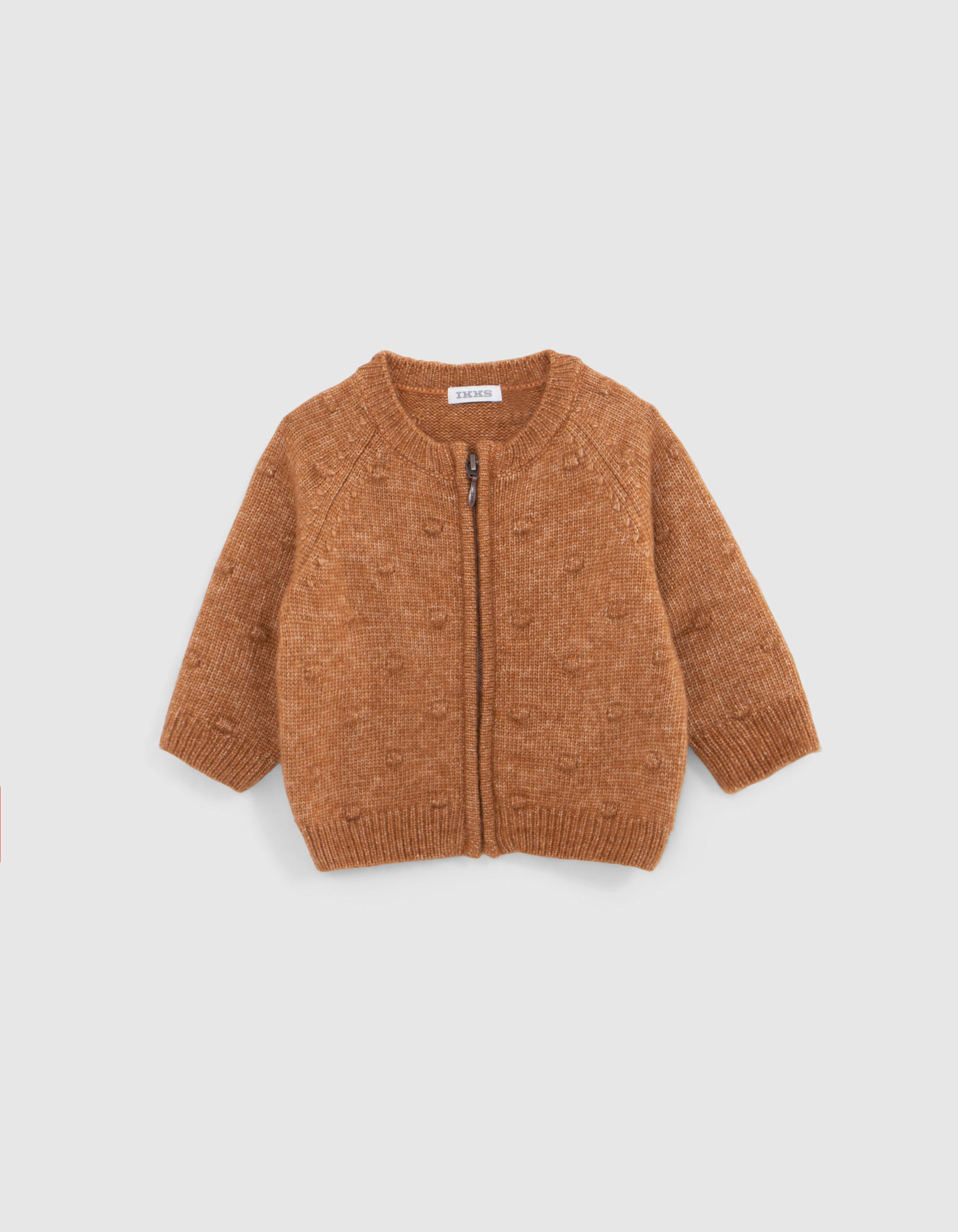 IKKS Fancy camel knit cardigan baby girl