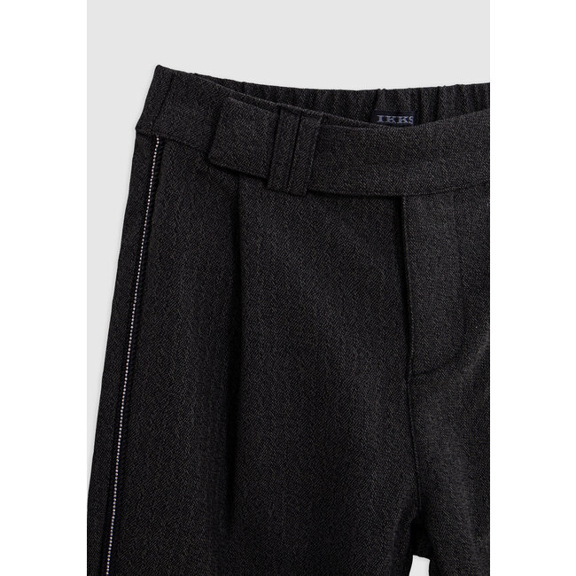 IKKS Girl's black faux-uni jewel-ribbon pants