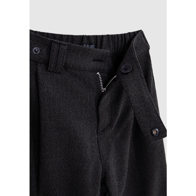 IKKS Girl's black faux-uni jewel-ribbon pants