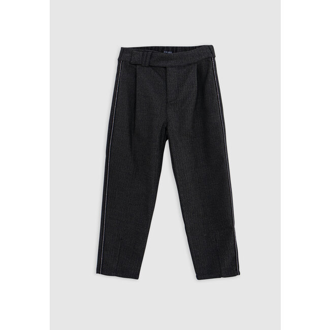 IKKS Girl's black faux-uni jewel-ribbon pants