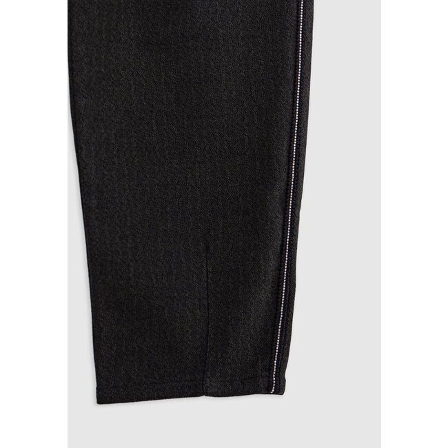 IKKS Girl's black faux-uni jewel-ribbon pants