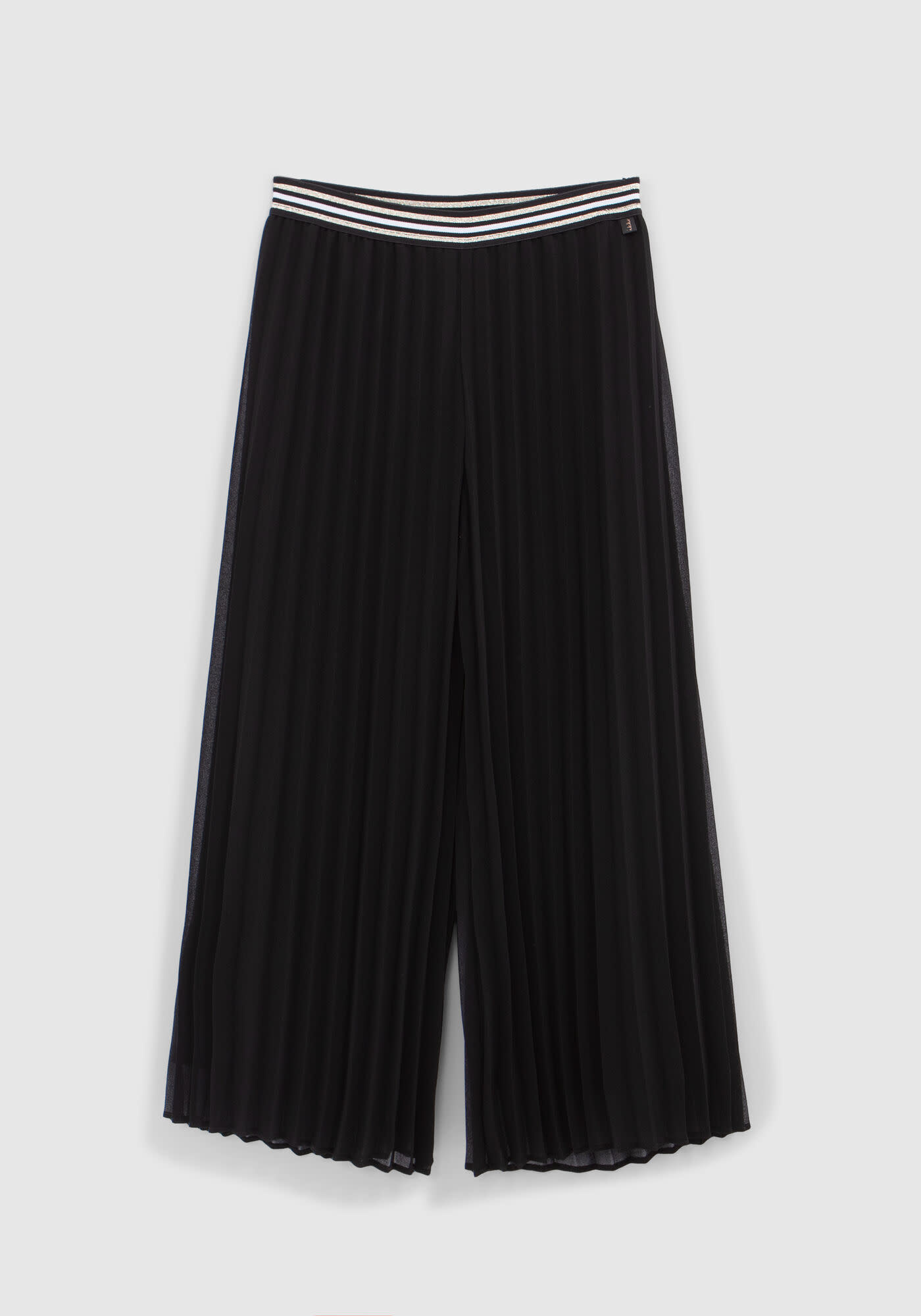 IKKS Black pleated wide leg pants for girls