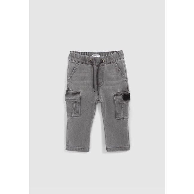 IKKS BATTLE grey elastic waist jeans baby boy