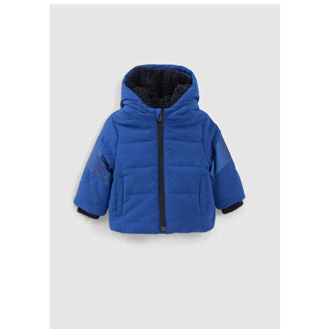 IKKS Baby boy blue padded jacket with metallic details