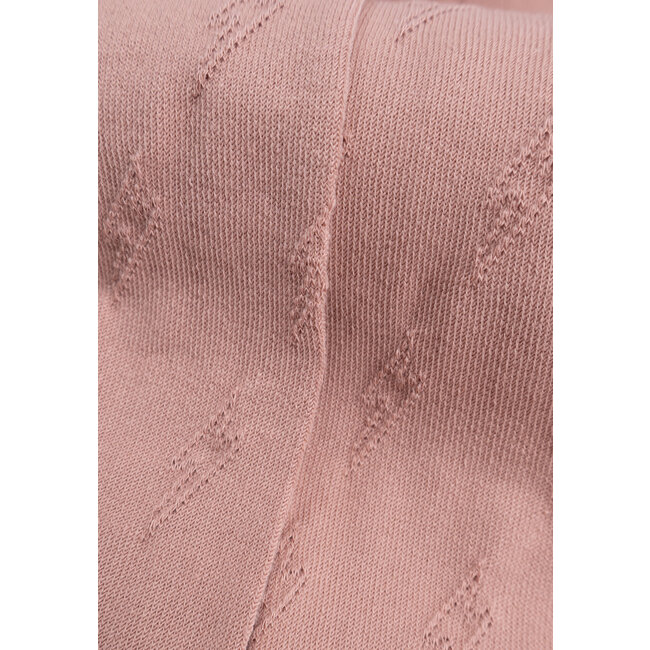 IKKS Girl’s pink lightning jacquard knit tights