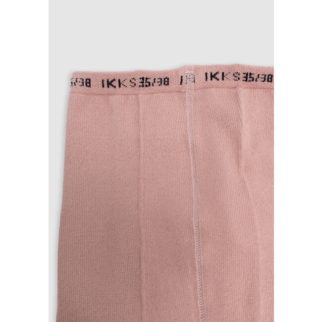 IKKS Girl’s pink lightning jacquard knit tights