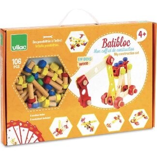 Wood construction set Batibloc
