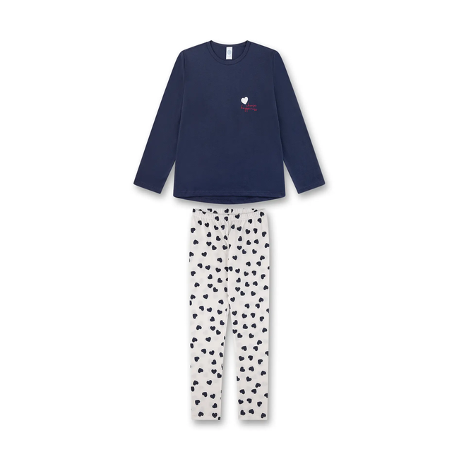 SANETTA Girls' long blue pajamas