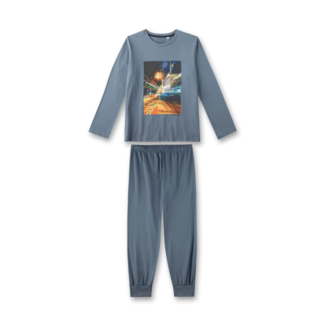 SANETTA Boys' Long Pajamas Gray