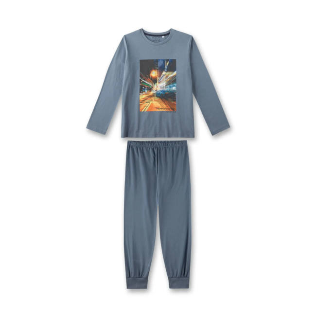 SANETTA Boys' Long Pajamas Gray
