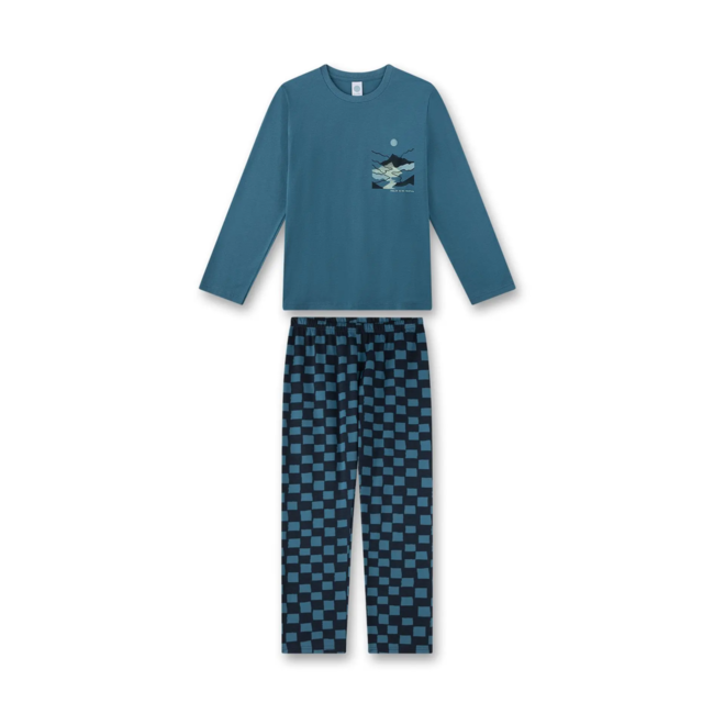 SANETTA Boys' Long Pajamas Blue