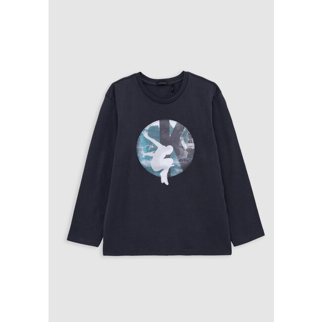 IKKS Boy's grey organic cotton lenticular T-shirt Paris