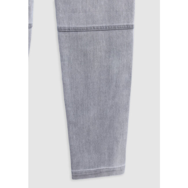 IKKS Boy's grey cut-off knee JOGGER jeans