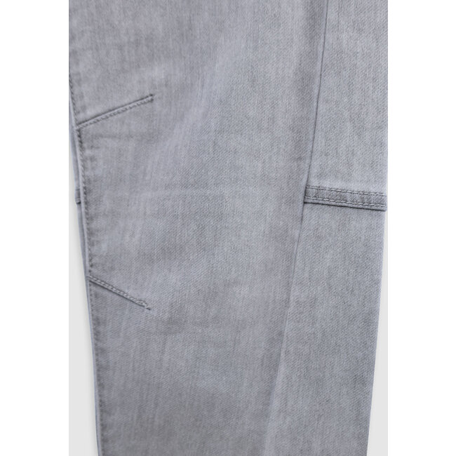 IKKS Boy's grey cut-off knee JOGGER jeans