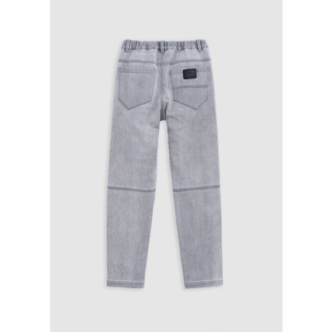 IKKS Boy's grey cut-off knee JOGGER jeans