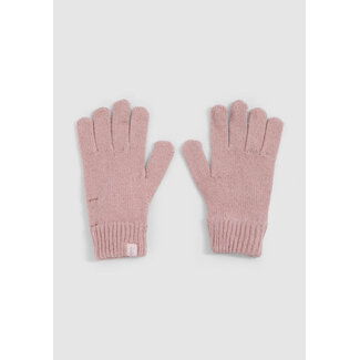 IKKS Pink glitter knit gloves for girls