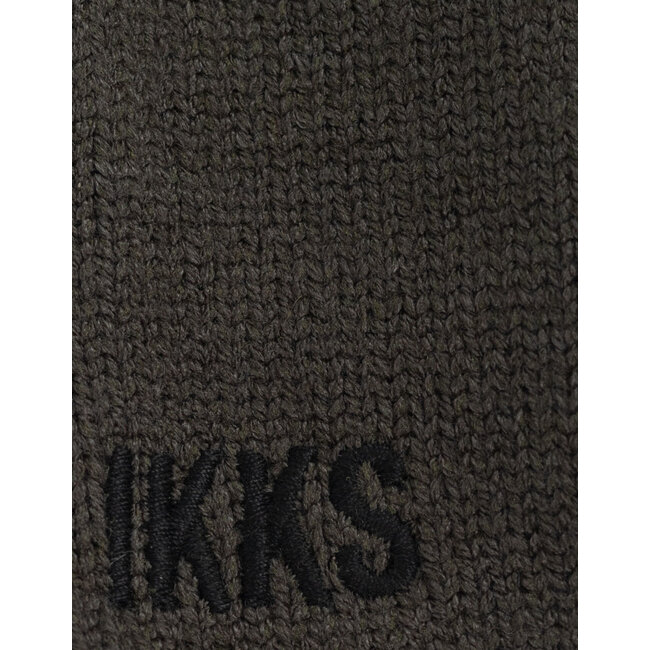 IKKS Boy's khaki recycled knit gloves