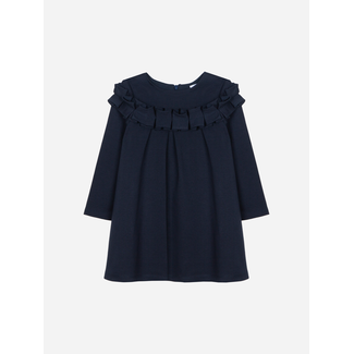 PATACHOU DRESS KIDS GIRL TARTAN - MARINE