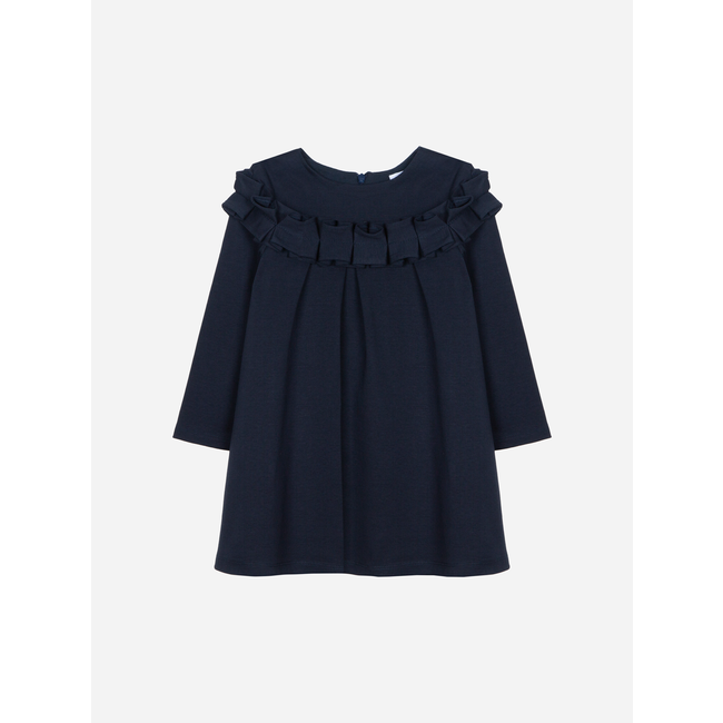 PATACHOU DRESS KIDS GIRL TARTAN - MARINE