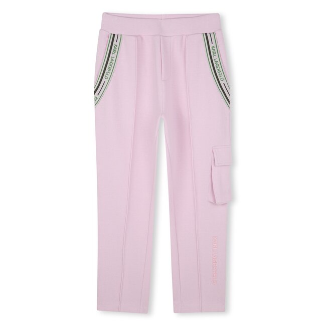 KARL LAGERFELD GIRLS POMEGRANATE JOGGING BOTTOMS