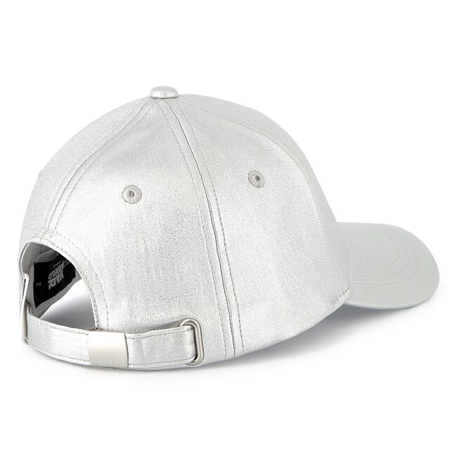 KARL LAGERFELD GIRLS LIGHT GREY SILVER BASEBALL HAT