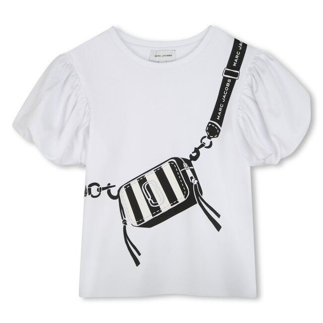 THE MARC JACOBS GIRL WHITE SS SNAPSHOT T-SHIRT