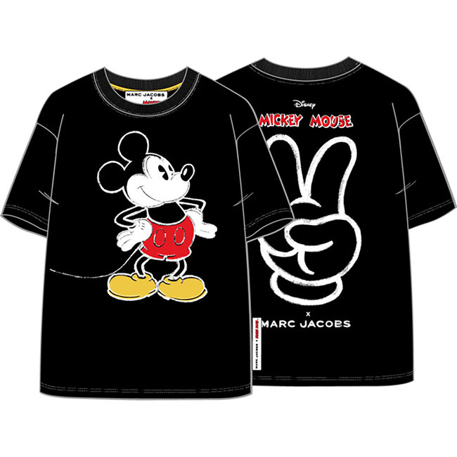 THE MARC JACOBS BOYS BLACK SHORT SLEEVES T-SHIRT