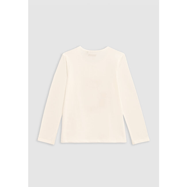 IKKS Girl's visual t-shirt with scarf and glasses