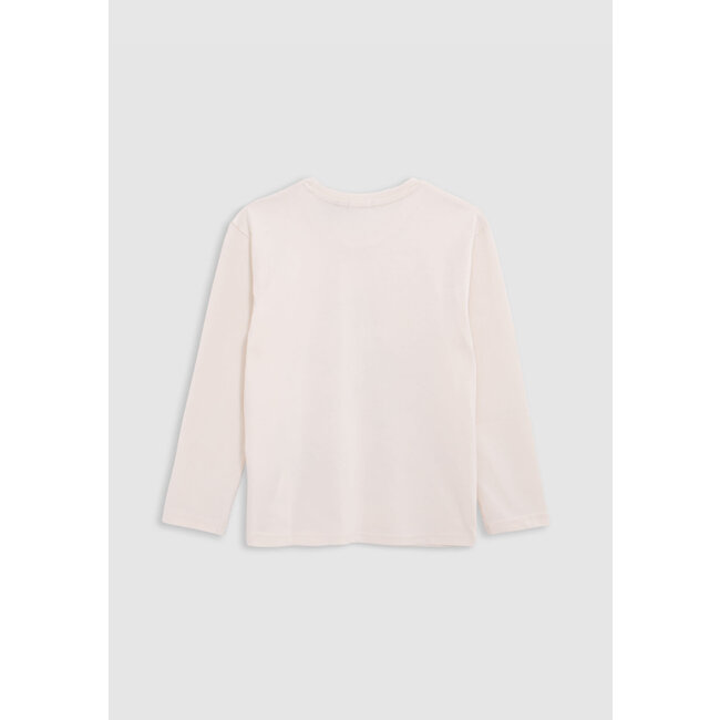 IKKS Ecru organic cotton t-shirt boy rat-rocker design