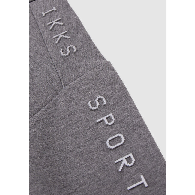 IKKS Boy's grey hoodie, reflective sleeves, embossed slogan
