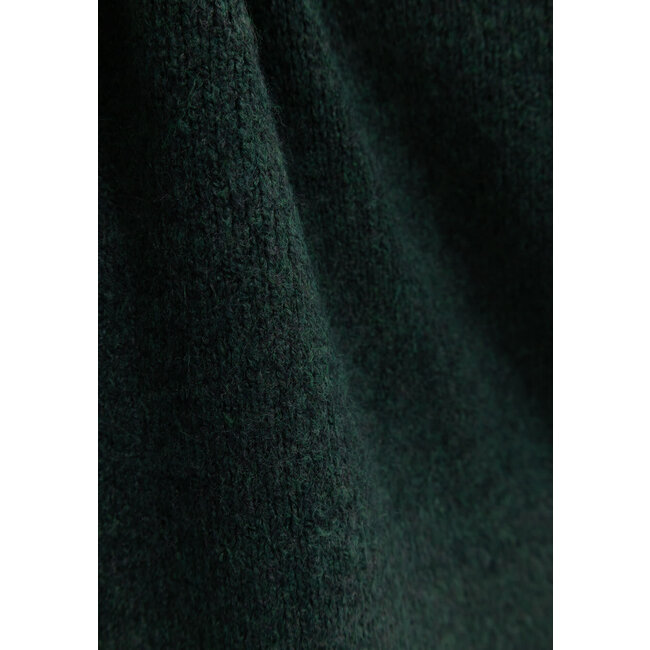 IKKS Girl's green trucker-neck sweater