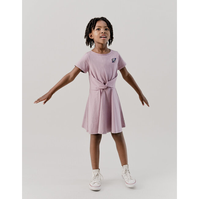 IKKS Girl's lilac dress with bow detail