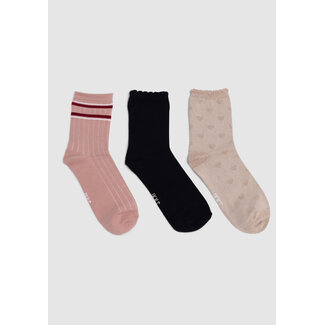 IKKS Pink, gold and black girls' socks