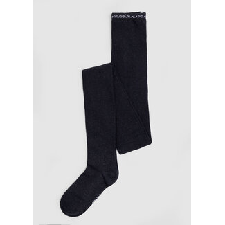 IKKS Girl's black sequined knit tights
