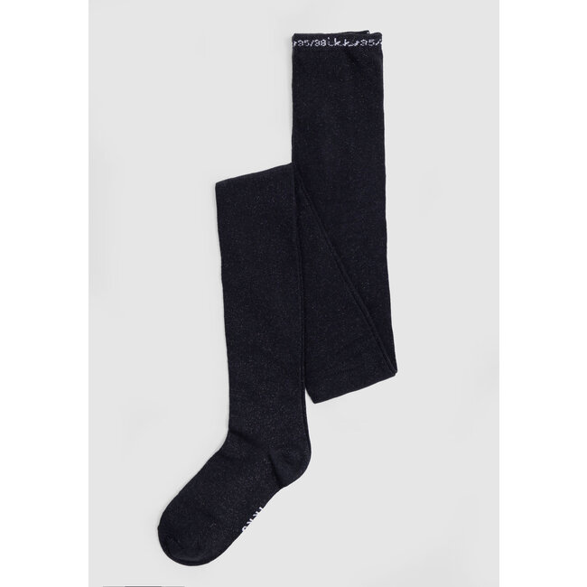 IKKS Girl's black sequined knit tights