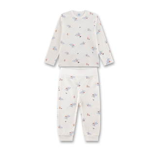 SANETTA BABY BOY Pyjama long white pebble