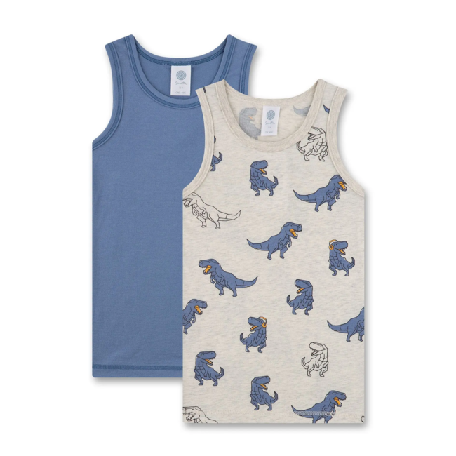SANETTA BOY DP Shirt, 336388+336389 nature melange