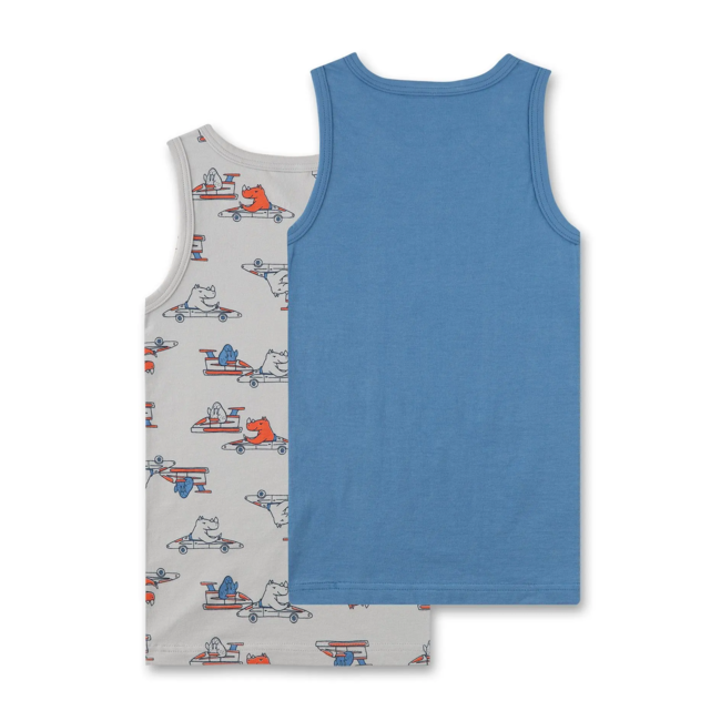 SANETTA BOY DP Shirt 336784+336785 light grey