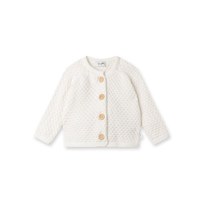 SANETTA GIRL Cardigan ivory