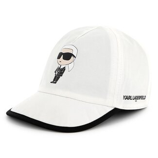 KARL LAGERFELD BABY WHITE REVERSIBLE CAP