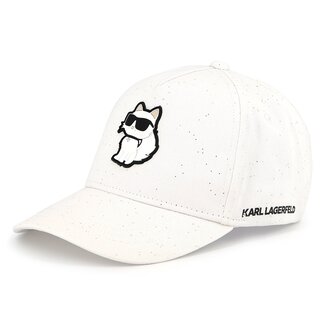 KARL LAGERFELD GIRLS WHITE BASEBALL HAT