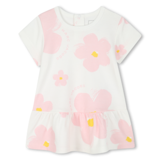 THE MARC JACOBS GIRLS IVORY SHORT SLEEVED DRESS