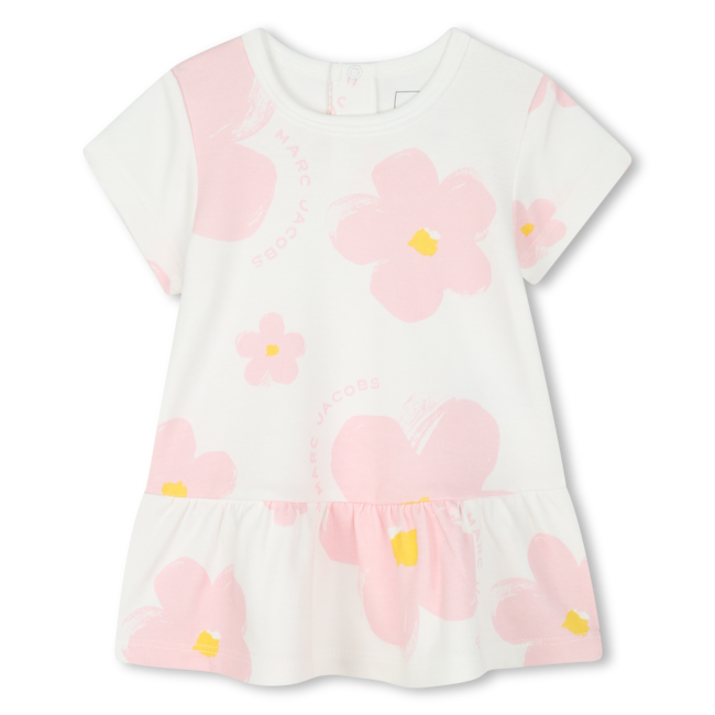 THE MARC JACOBS GIRLS IVORY SHORT SLEEVED DRESS